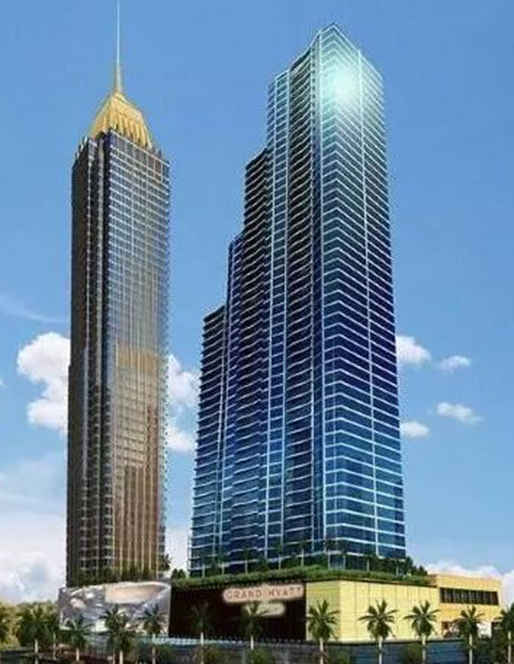 Grand Hyatt Manila Hotel (left) & Residences (right)